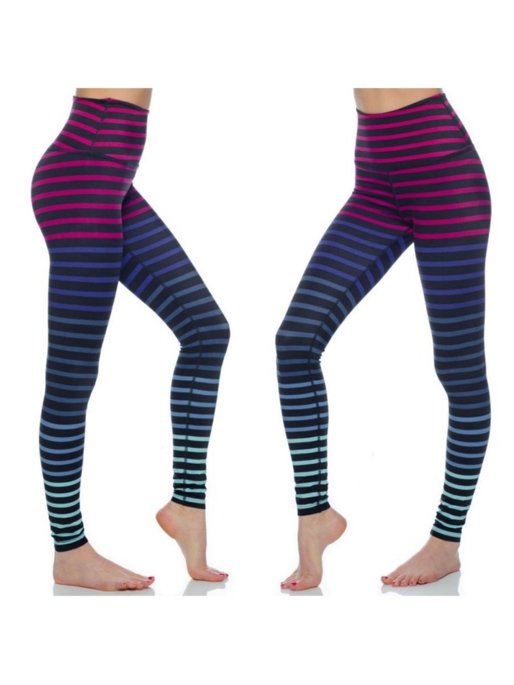 Beyond Yoga Lux High Waist leggings striped Jolie Size Medium